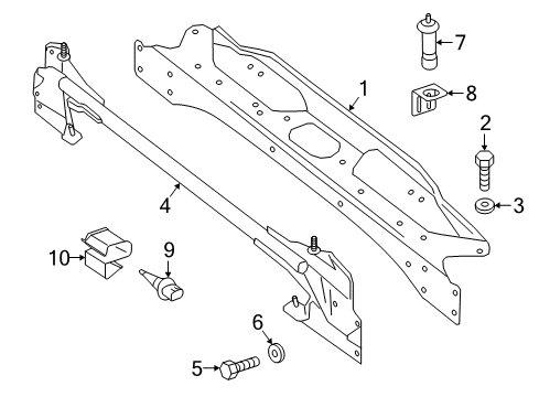 2017 Mercedes-Benz G65 AMG Radiator Support