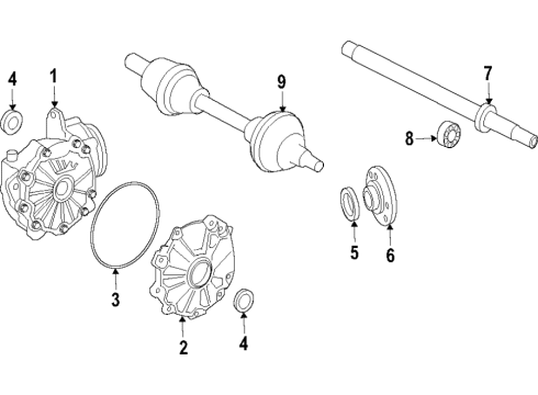 2017 Mercedes-Benz E300 Differential - Front Diagram