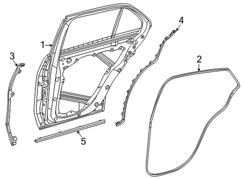 2025 Mercedes-Benz GLS580 Door & Components Diagram 2