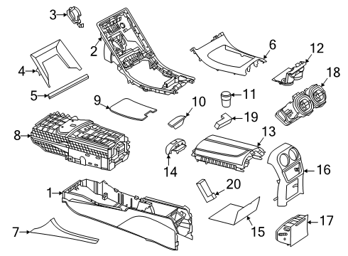 2024 Mercedes-Benz CLE53 AMG Console
