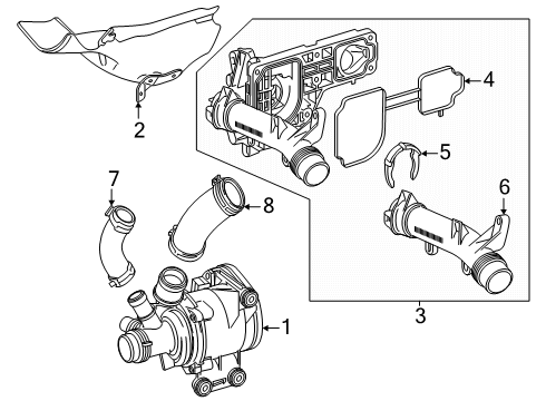2025 Mercedes-Benz E53 AMG Water Pump