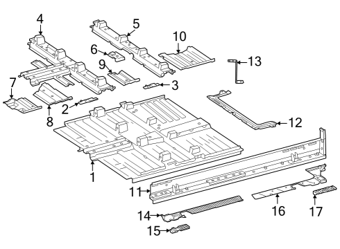 2025 Mercedes-Benz EQS 450 SUV Floor