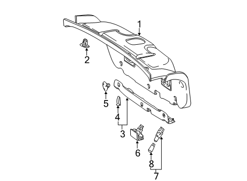 2013 Mercedes-Benz E400 Interior Trim - Trunk Diagram