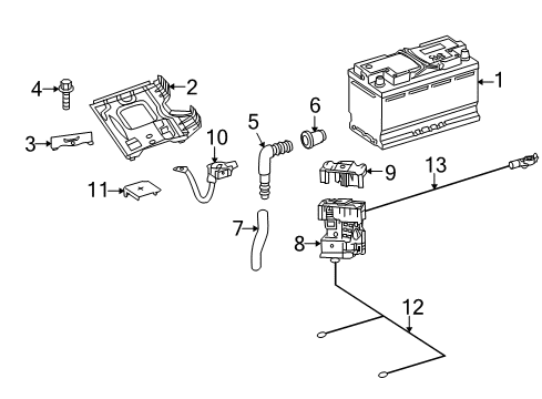 2013 Mercedes-Benz GLK350 Battery