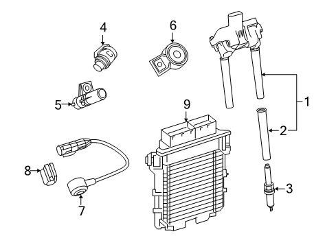 2015 Mercedes-Benz C63 AMG S Ignition System Diagram