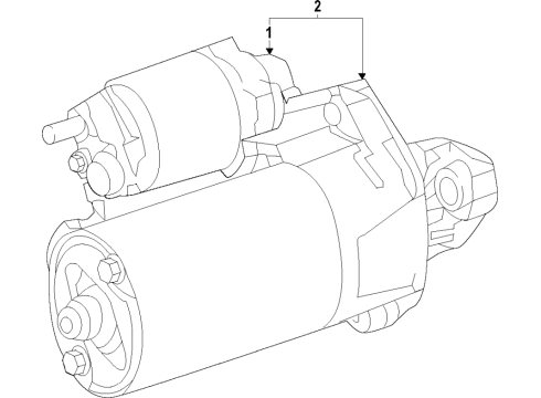 2021 Mercedes-Benz E350 Starter Diagram 2