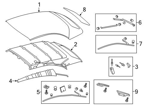 2023 Mercedes-Benz C43 AMG Top Cover & Components