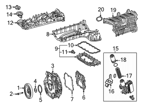 2021 Mercedes-Benz GLE53 AMG SUV Intake Manifold