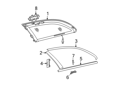 2004 Mercedes-Benz C240 Glass & Hardware - Quarter Panel