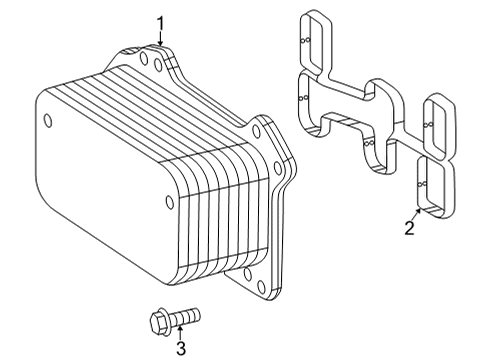 2021 Mercedes-Benz GLE350 Engine Oil Cooler Diagram