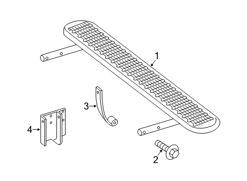 2025 Mercedes-Benz Sprinter 3500XD Step Assembly Diagram 2