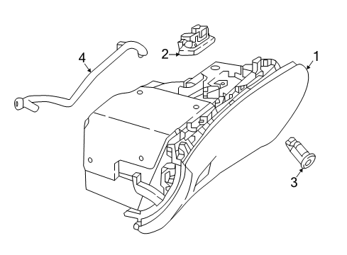2019 Mercedes-Benz E300 Glove Box Diagram