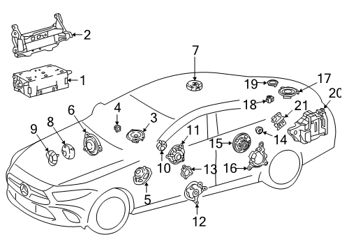2023 Mercedes-Benz CLS450 Sound System Diagram