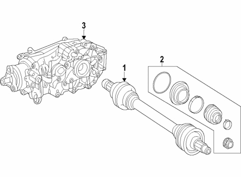2015 Mercedes-Benz GLA45 AMG Rear Axle Diagram