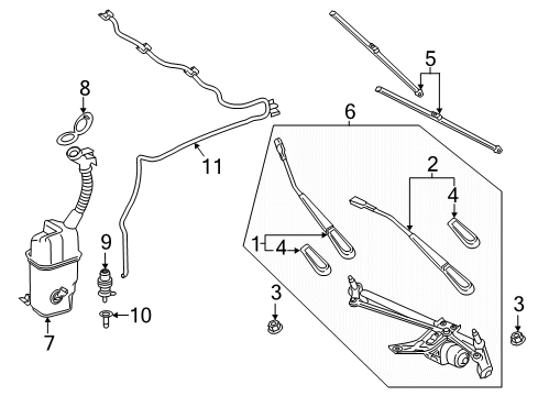 2025 Mercedes-Benz CLA35 AMG Wiper & Washer Components