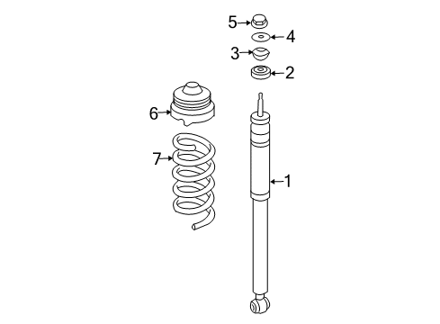 2007 Mercedes-Benz E320 Shocks & Components Diagram 6