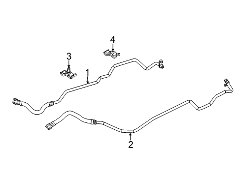 2016 Mercedes-Benz E400 Trans Oil Cooler Lines