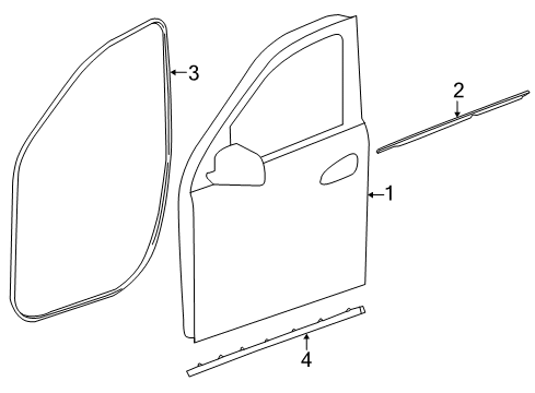2014 Mercedes-Benz GL550 Door & Components