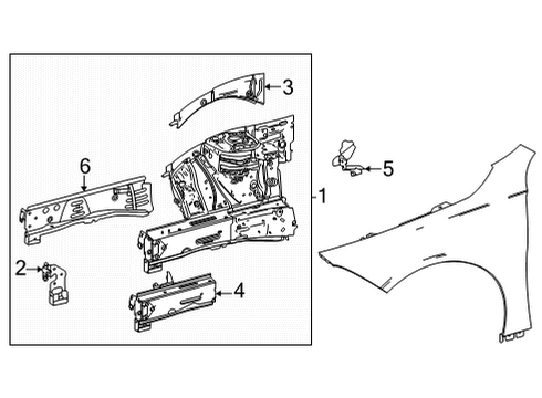 2025 Mercedes-Benz GLA250 Structural Components & Rails