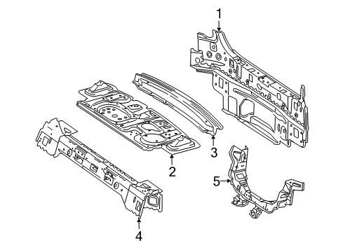 2010 Mercedes-Benz E550 Rear Body Diagram 2