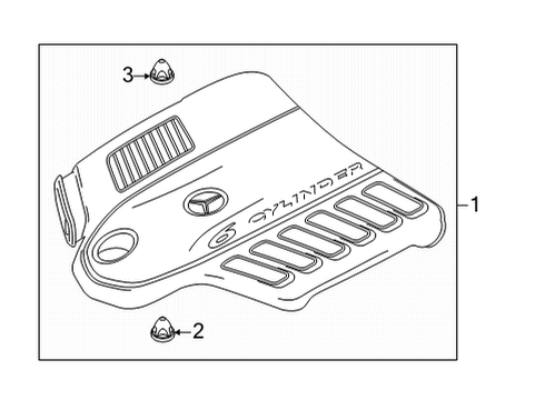 2024 Mercedes-Benz S500 Engine Appearance Cover