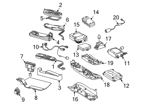 2006 Mercedes-Benz CLK350 Electrical Components Diagram 3