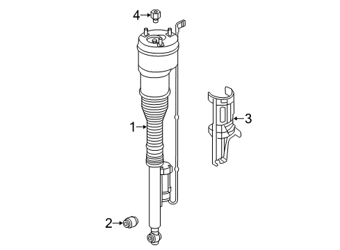2015 Mercedes-Benz S550 Struts & Components Diagram 4
