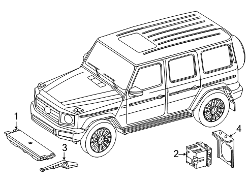 2025 Mercedes-Benz G580 Electrical Components Diagram 4