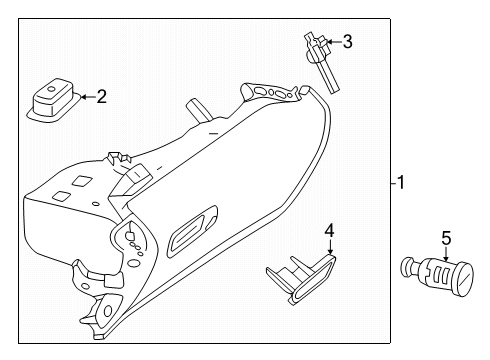 2024 Mercedes-Benz AMG GT 55 Glove Box