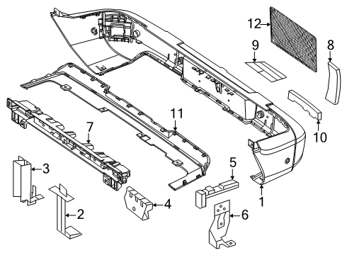 2025 Mercedes-Benz G580 Bumper & Components - Rear