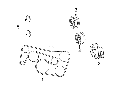 2011 Mercedes-Benz ML550 Belts & Pulleys