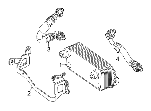 2025 Mercedes-Benz AMG GT 63 S E Performance Trans Oil Cooler