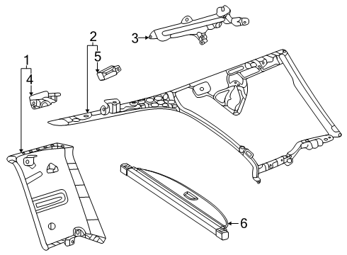 2025 Mercedes-Benz GLS450 Interior Trim - Quarter Panels