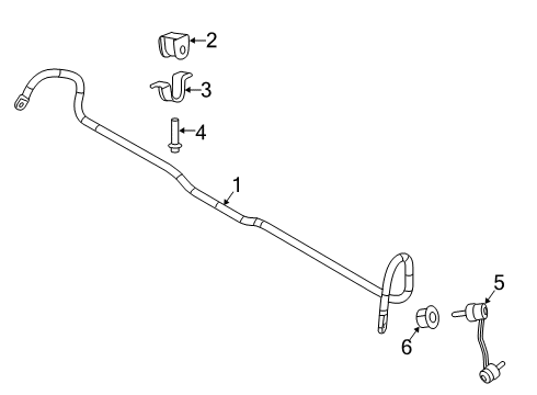 2019 Mercedes-Benz Sprinter 2500 Stabilizer Bar & Components Diagram 2