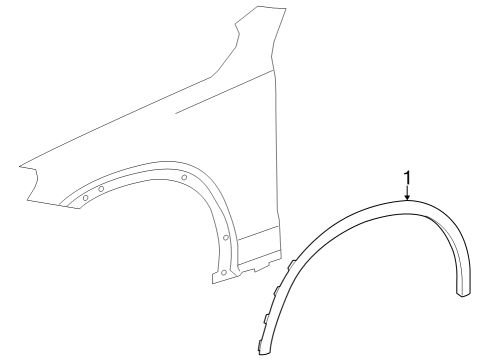 2024 Mercedes-Benz GLC43 AMG Exterior Trim - Fender