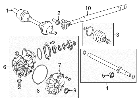 2023 Mercedes-Benz GLC43 AMG Front Axle & Carrier Diagram