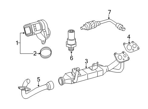 2012 Mercedes-Benz R350 EGR System Diagram