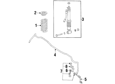 1996 Mercedes-Benz S500 Shocks & Components