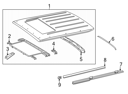 2006 Mercedes-Benz G500 Roof & Components