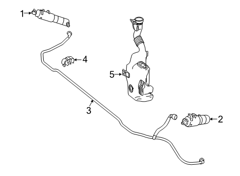 2016 Mercedes-Benz SLK300 Wiper & Washer Components