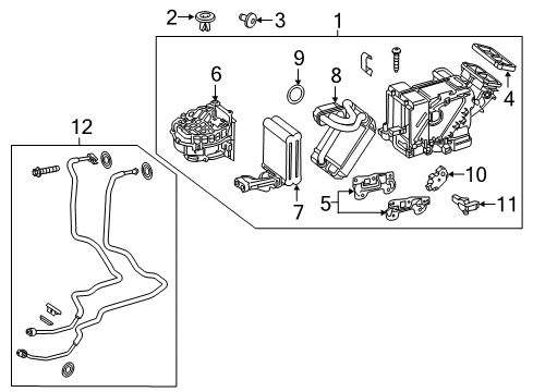 2020 Mercedes-Benz S560 Auxiliary Heater & A/C Diagram