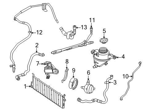 2024 Mercedes-Benz E350 Cooling System - Hybrid Component