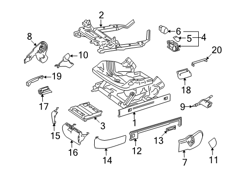 2007 Mercedes-Benz S65 AMG Tracks & Components Diagram