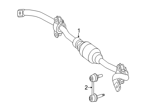 2015 Mercedes-Benz ML63 AMG Stabilizer Bar & Components Diagram 5