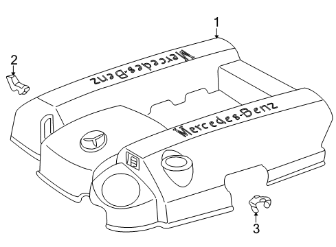 2002 Mercedes-Benz ML500 Engine Appearance Cover