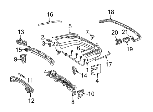 2004 Mercedes-Benz C240 Bumper & Components - Rear
