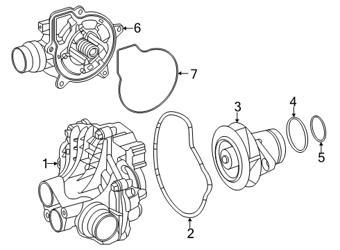 2025 Mercedes-Benz GLC63 AMG S E Performance Water Pump