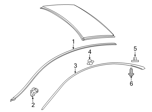 2016 Mercedes-Benz S550 Retainer Diagram for 217-690-84-04