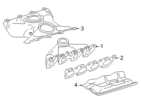 2018 Mercedes-Benz GLC63 AMG Exhaust Manifold