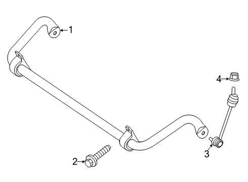 2023 Mercedes-Benz SL43 AMG Stabilizer Bar & Components